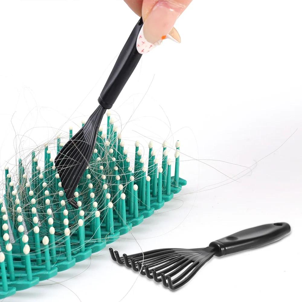 Mini nettoyeur de peigne en plastique, brosse à cheveux intégrée, épilateur, poignée domestique, bro