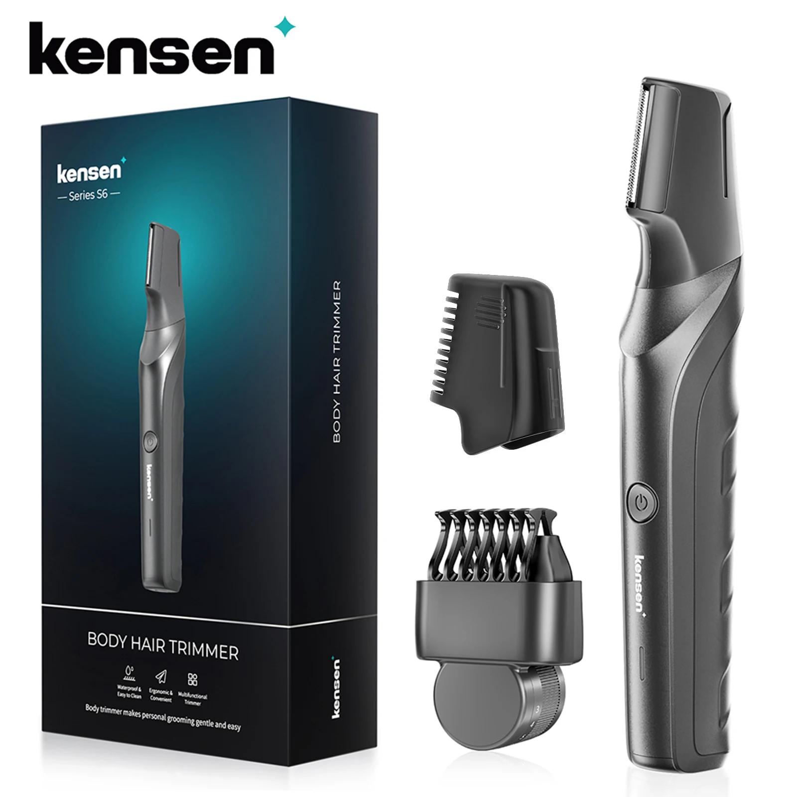 Kensen S6 tondeuse à cheveux électrique pour hommes corps toiletteuse tondeuse IPX5 étanche Portable