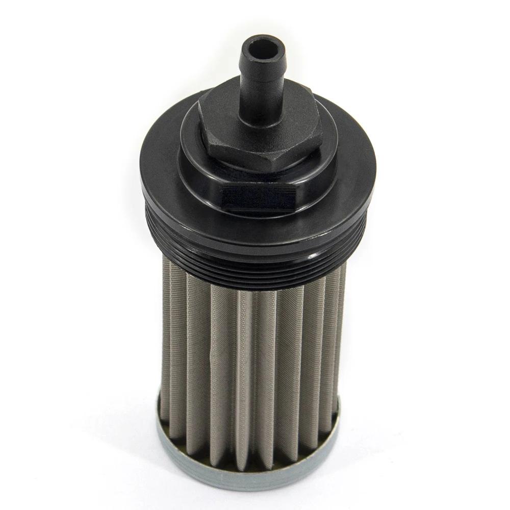 Filtre à carburant en aluminium OD 2 pouces, filtre en acier inoxydable E85 avec élément en acier de