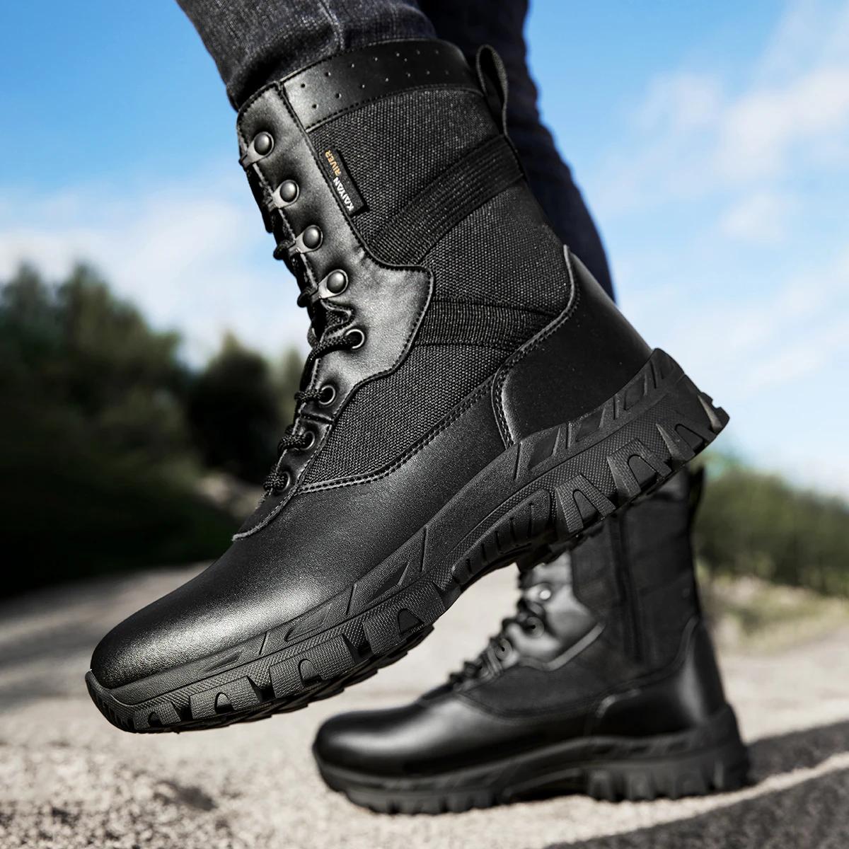 Bottes tactiques militaires pour hommes et femmes, chaussures militaires imperméables unisexes de ha