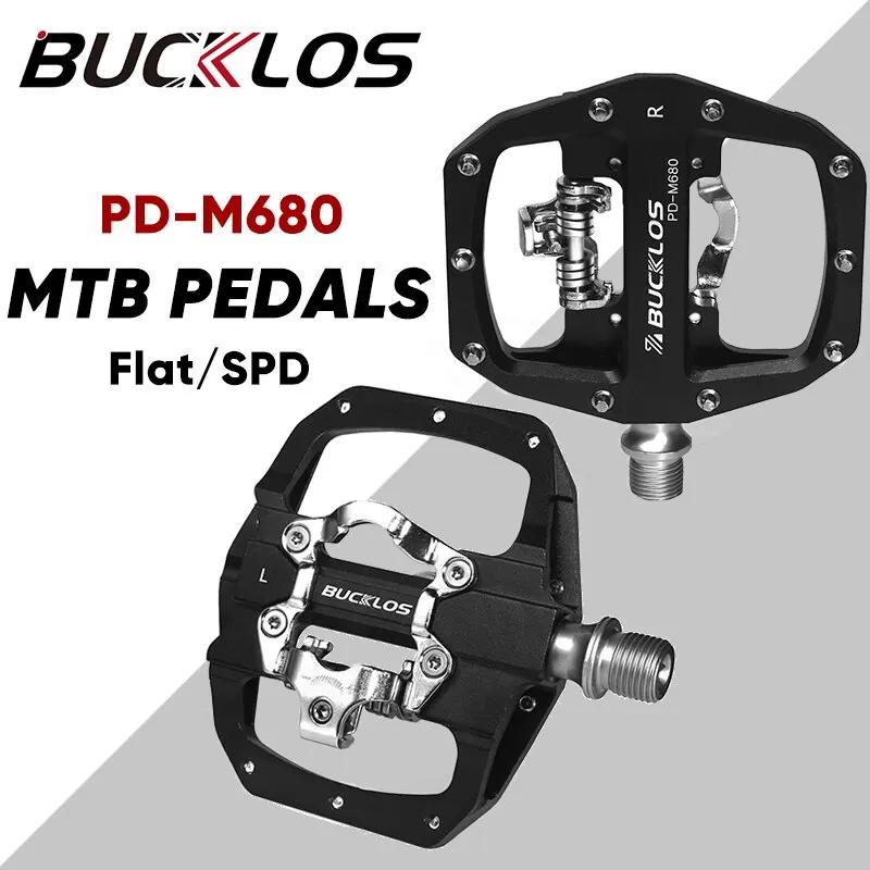 BUCKKubMountain Bike Pédales 3 Roulement Scellé PD-M680 les touristes Clipless Flat & Lock Pédale Pé