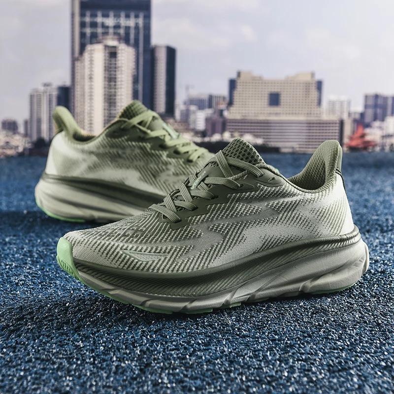 Marathon sport chaussures de course hommes respirant léger femmes confortable athlétique antidérapan