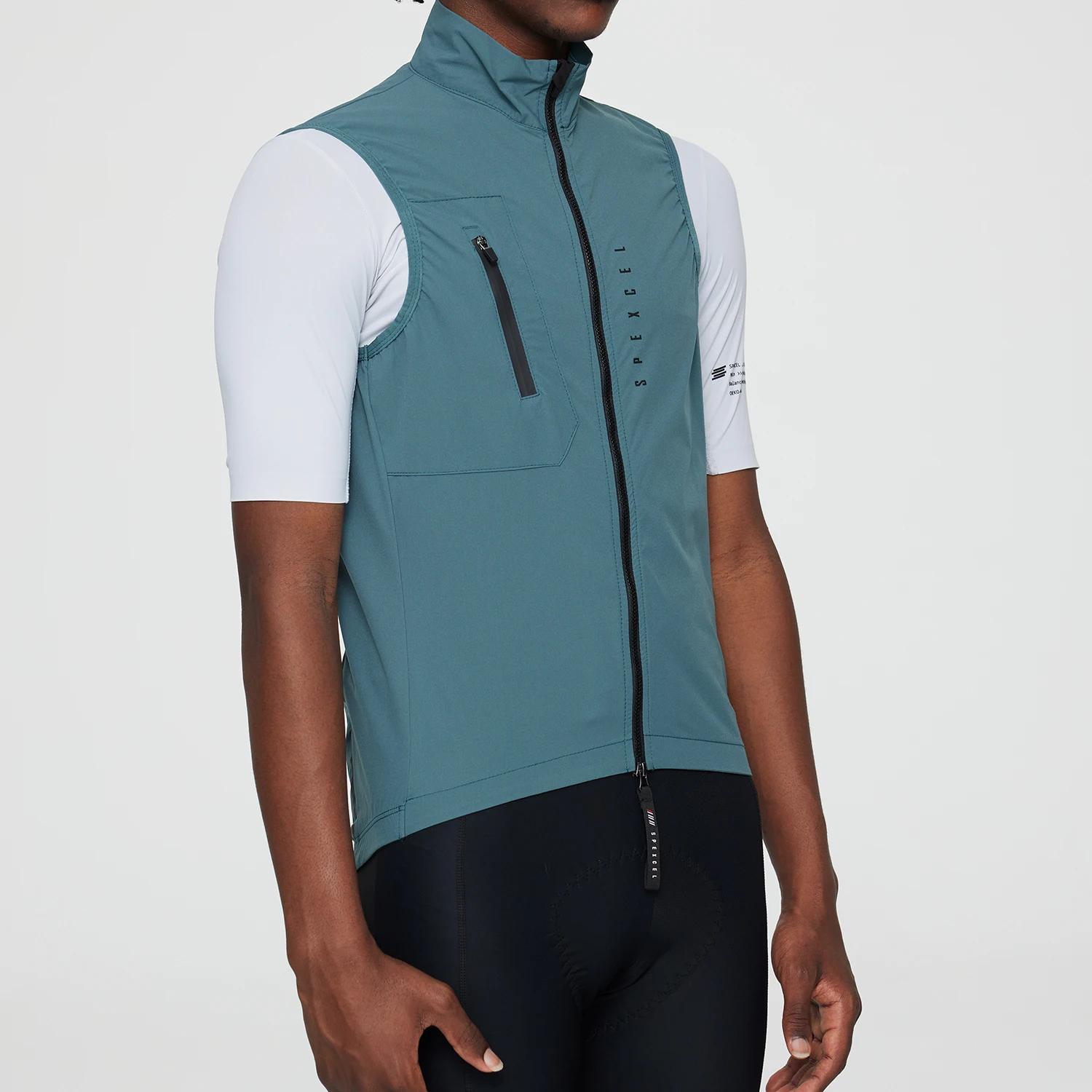 SPEXCEL toutes saisons classique léger coupe-vent gilet de cyclisme veste coupe-vent pour hommes tis