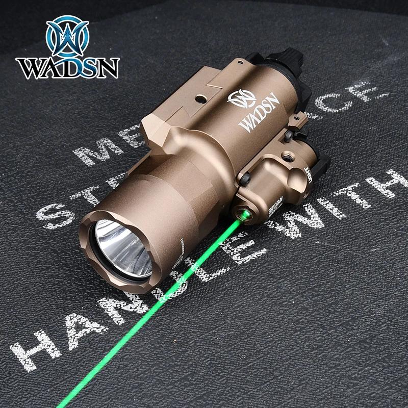Lampe torche tactique WADSN X400U X400 Ultra avec indicateur laser rouge/vert, lampe pour pistolet G