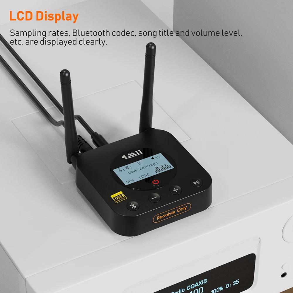 1Mii B06Pro+ – récepteur Bluetooth 5.1, adaptateur HiFi Audio aptX LL HD 3.5mm Aux LDAC pour télévis