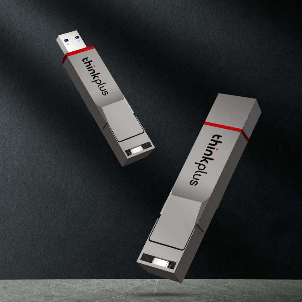 Clé USB Thinkplus USB3.2 Type-C OTG double port portable, disque SSD, lecteur flash USB 256 Go 512 G