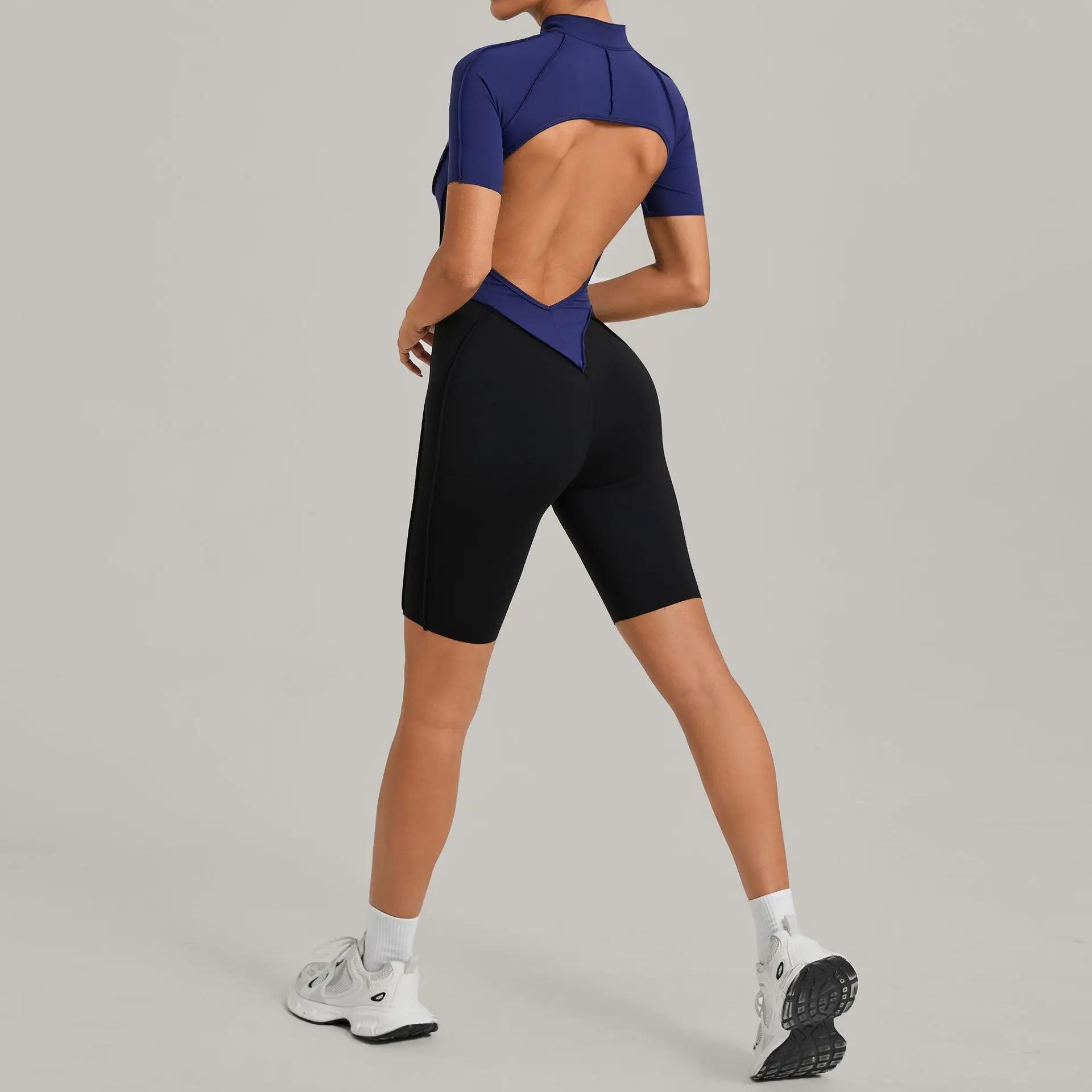 Combinaison courte Ningyu pour femmes, combinaison une pièce, ensemble de yoga, vêtements de sport p