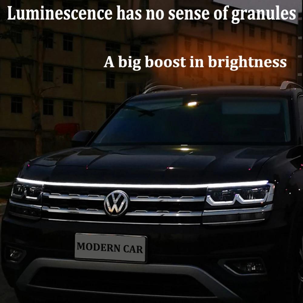 Bande lumineuse Led dynamique pour capot de voiture, Guide universel pour capot de moteur, barre lum