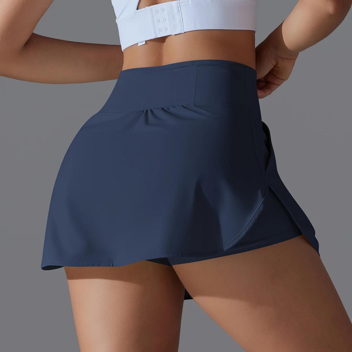Jupe de Yoga pour Sports de plein air, jupe de Tennis, de Badminton, taille haute, respirante, pour