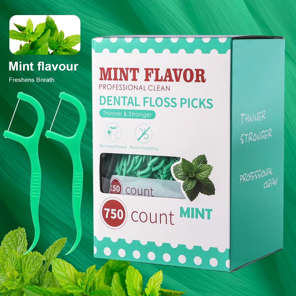 Bâton de fil dentaire à la menthe-bâton de fil dentaire jetable portable à domicile-soins bucco-dent