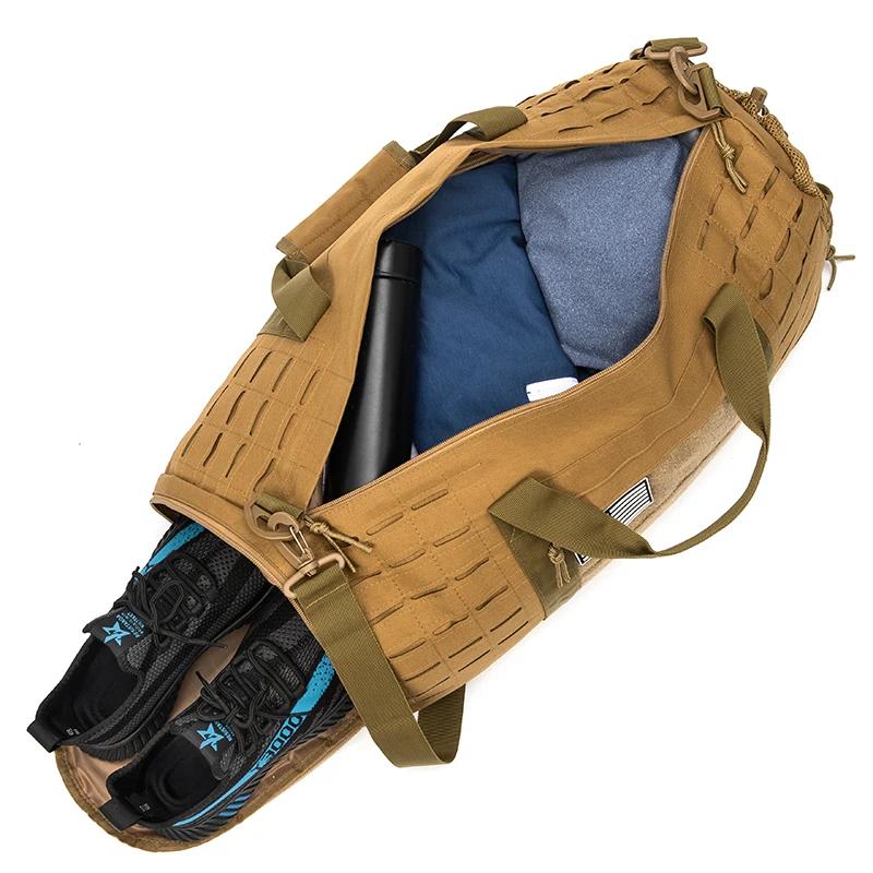 Sac de Sport 40l, sac de voyage tactique pour hommes, sac d'entraînement physique avec chaussures, b