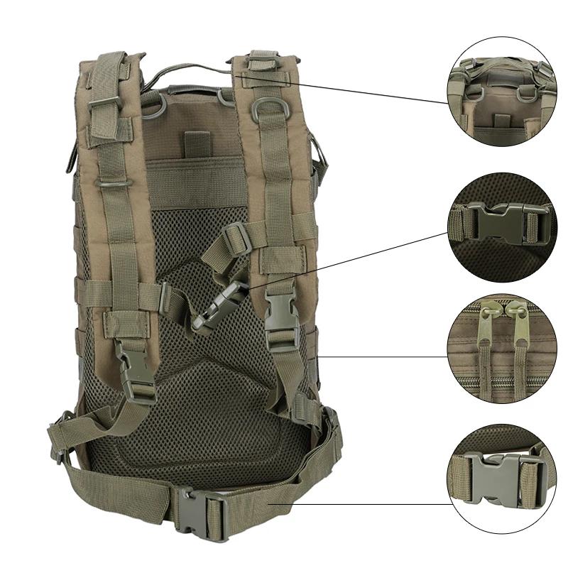 LQARMY 35L sac à dos tactique Molle sac à dos d'assaut hommes femmes sacs à dos voyage Camping Mochi