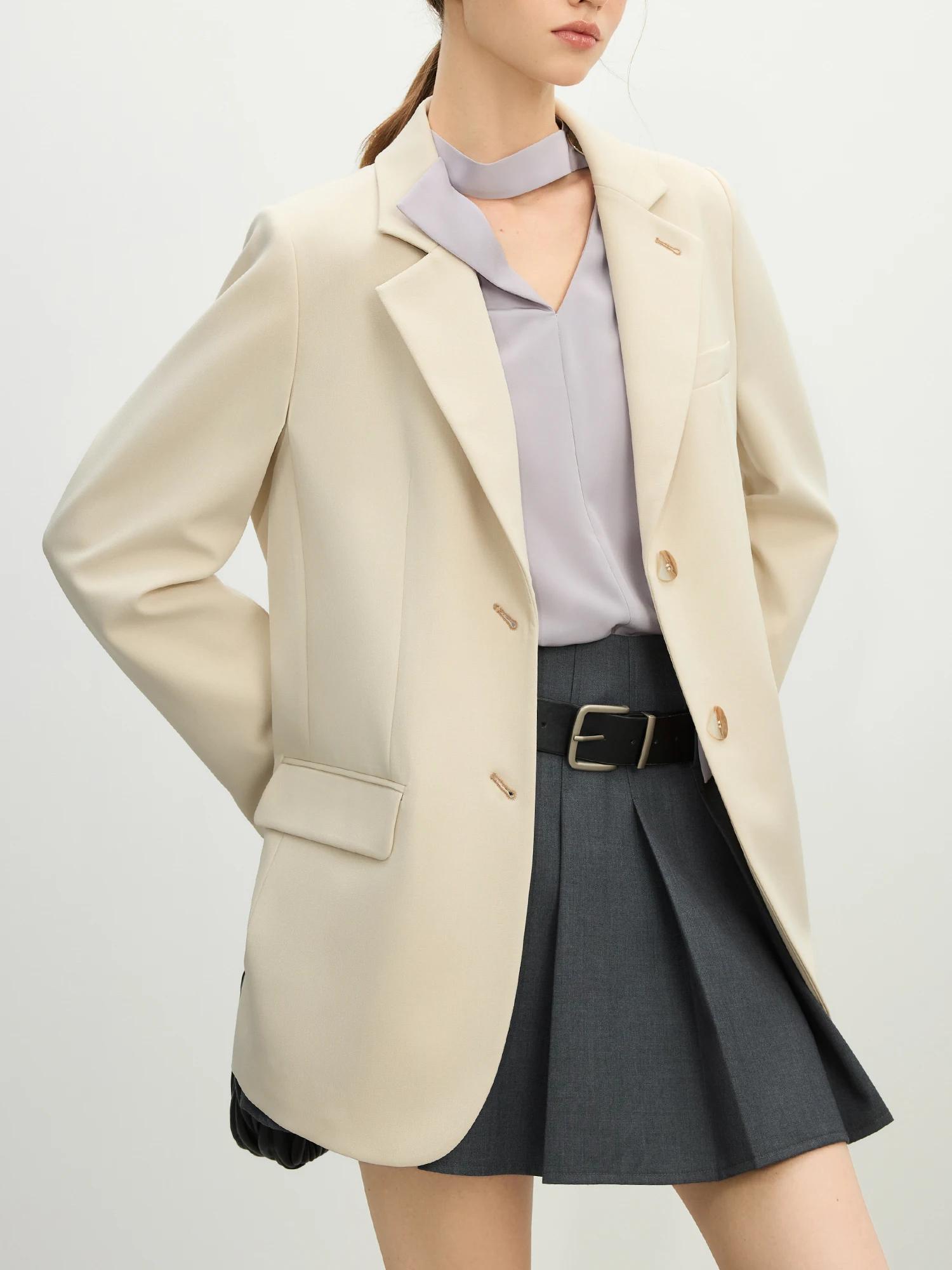 FSLE polyvalent Style élégant Blazer veste pour femmes 2025 nouveauté Design Unique bureau haut ampl