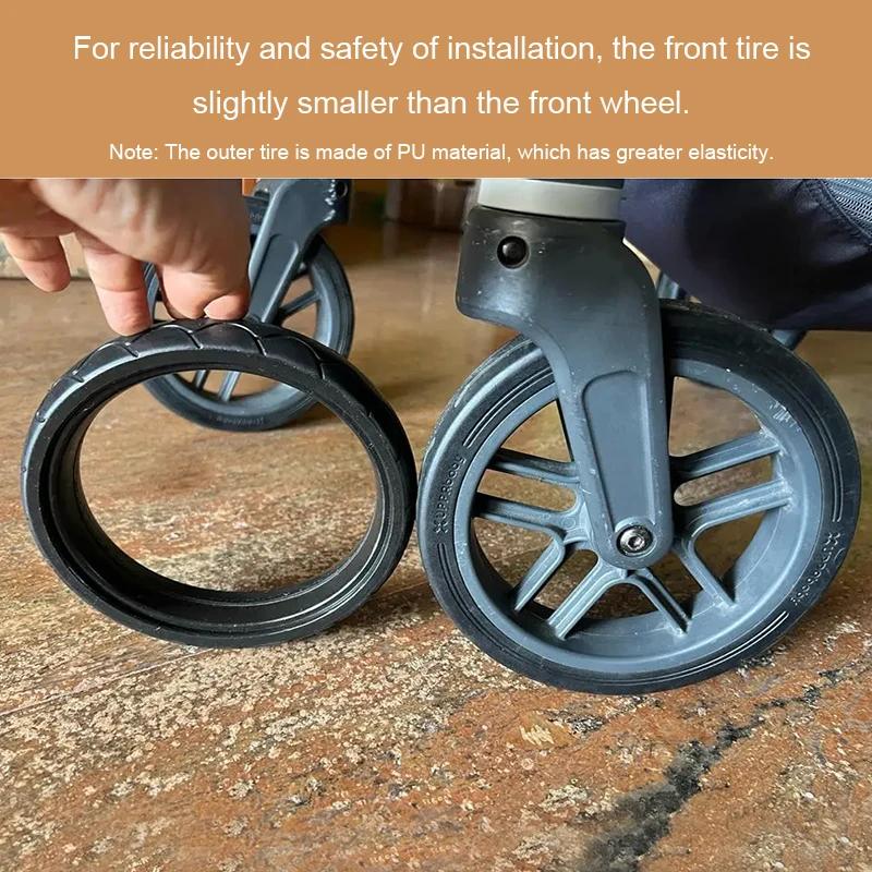 Uppababy-Couverture de roue de poussette sans chambre à air en PU, accessoires compatibles Bumosquit