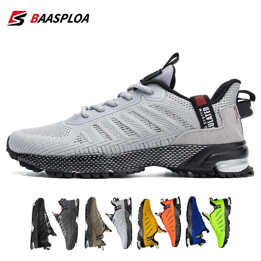 Baasploa – chaussures de course professionnelles pour hommes, baskets légères en maille de styliste