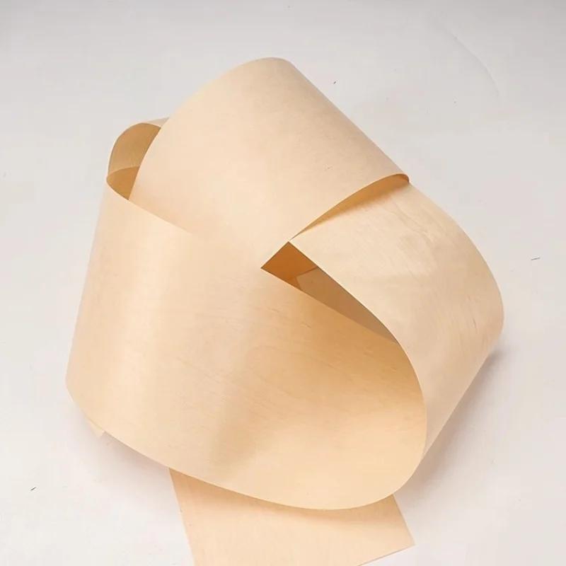 Placage de haut-parleur en bois naturel, porte en bois de bouleau, meubles décoratifs, 20x250cm, T0.