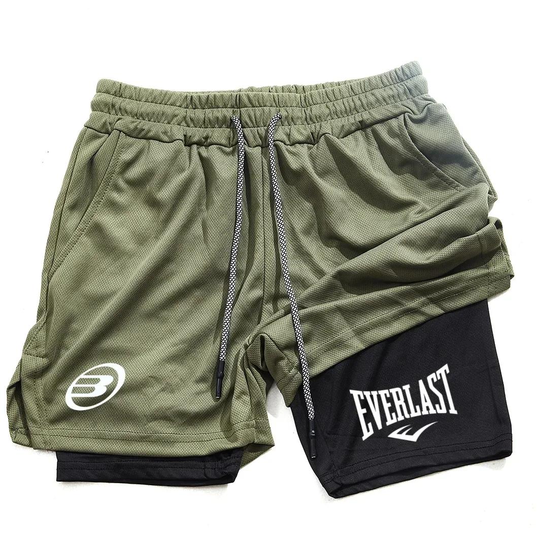 EVERLAST short de mode d'été pour hommes, confortable et à séchage rapide, adapté à la salle de spor