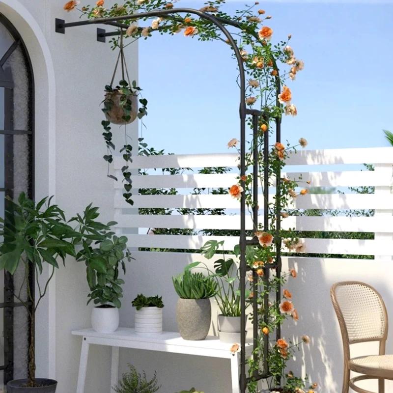 Support de jardin extérieur pour clématis ou roses, Support de vigne de raisin Durable, Support demi