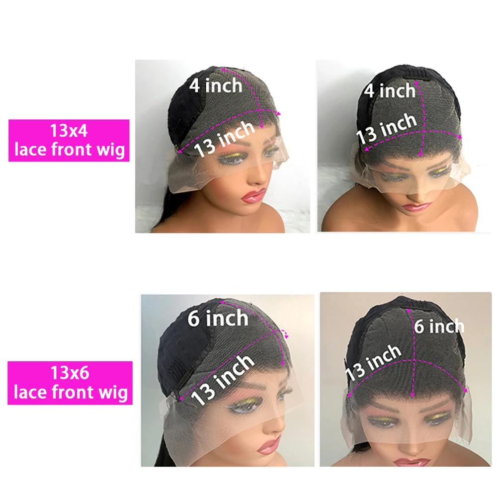 Perruques en cheveux humains avec dentelle frontale HD 13x4 et 13x6, 40 pouces, blond miel 427 avec