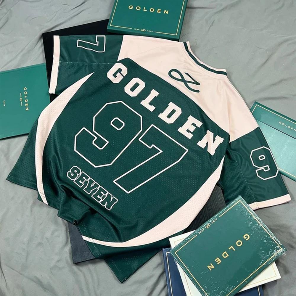 2026 nouveau printemps/été Y2K pour femmes mode décontracté doré 97 maille Jersey surdimensionné res