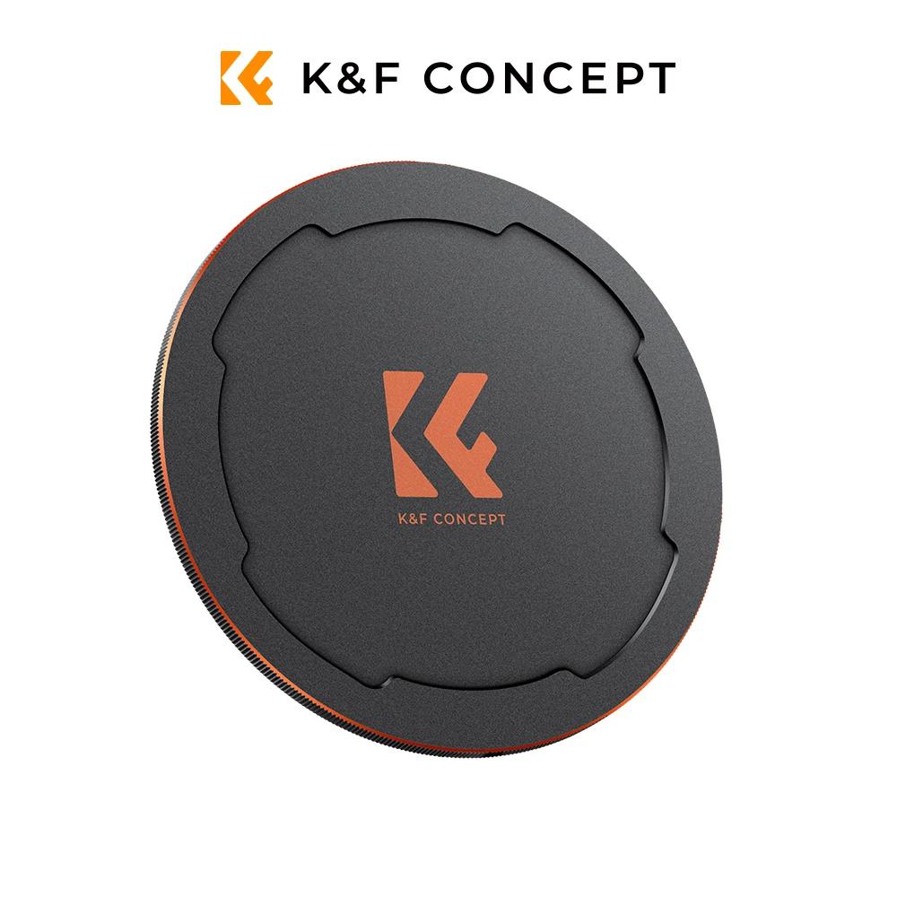 K & F Concept – capuchon d'objectif de caméra magnétique en métal, convient uniquement aux filtres m