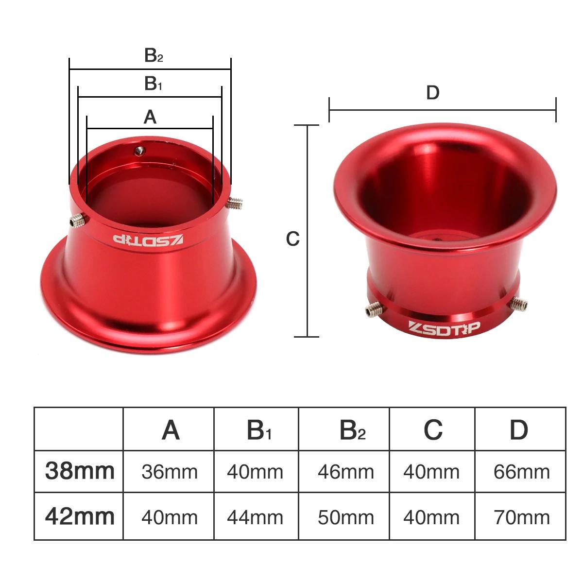 ZS Racing 38mm 42mm PHBH PHBL carburateur filtre à Air à haut débit klaxon de pile de vitesse pour m