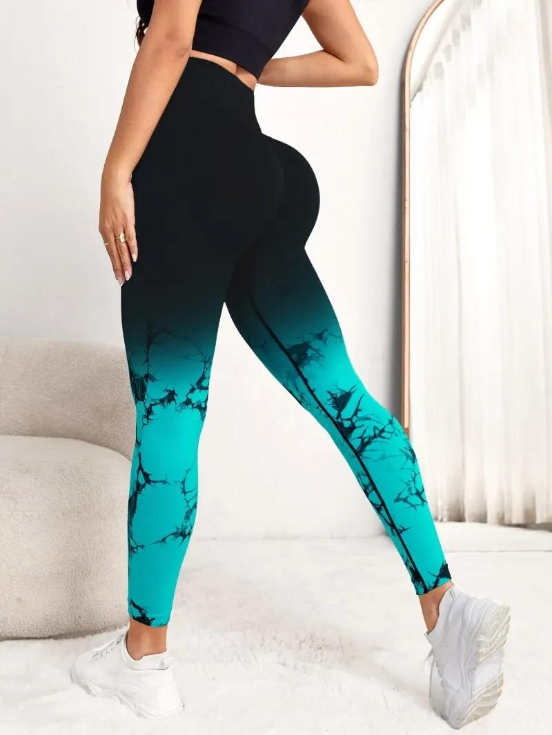Pantalon Yoga Femme Sans Couture Taille Haute - Leggings Push-Up Fitness Jogging