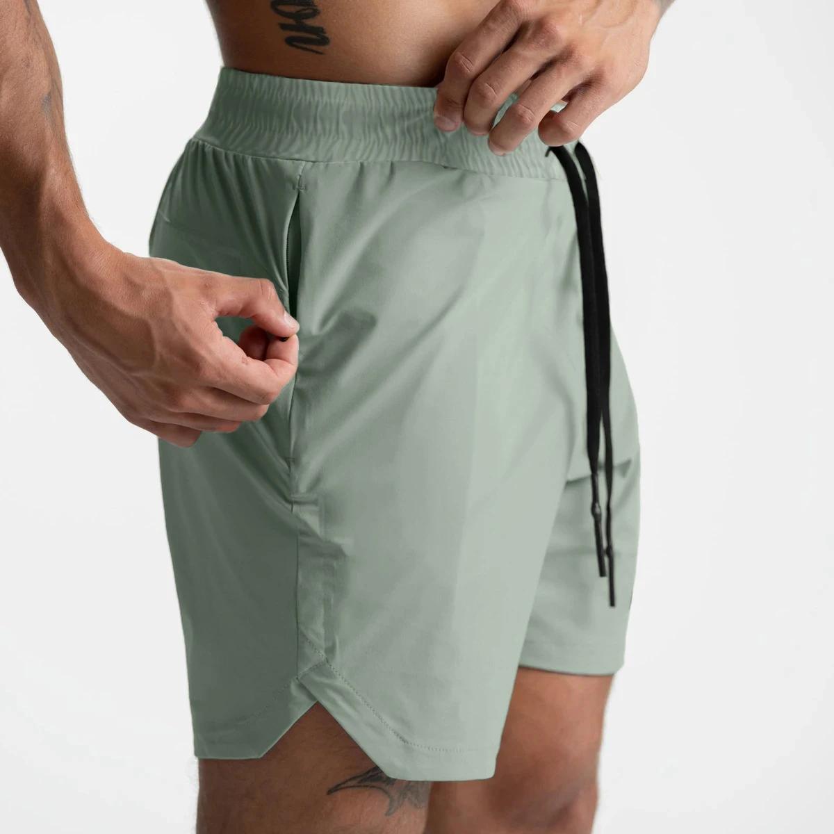 Short pour Homme Tissé à une Couche, vaccage Rapide, Solide, Course à Pied, Fitness, dehors, Décontr