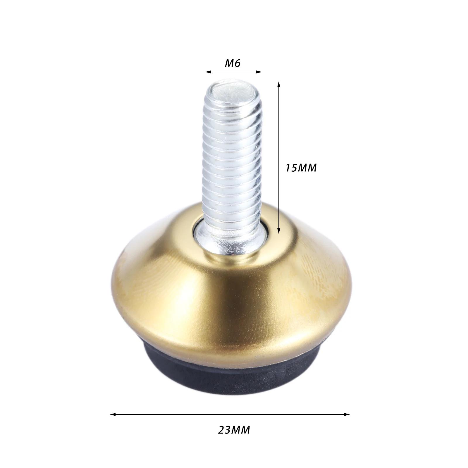 Niveleurs de meubles à filetage M6, 8 pièces, pieds réglables, Base noire pour Tables, chaises, meub
