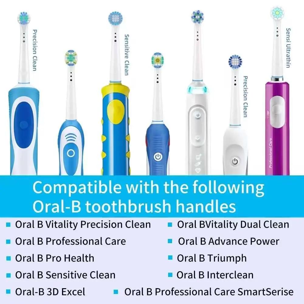 Recharge de têtes de rechange pour brosse électrique Oral B Pro1000 Pro3000 Pro5000 Pro7000 Action d