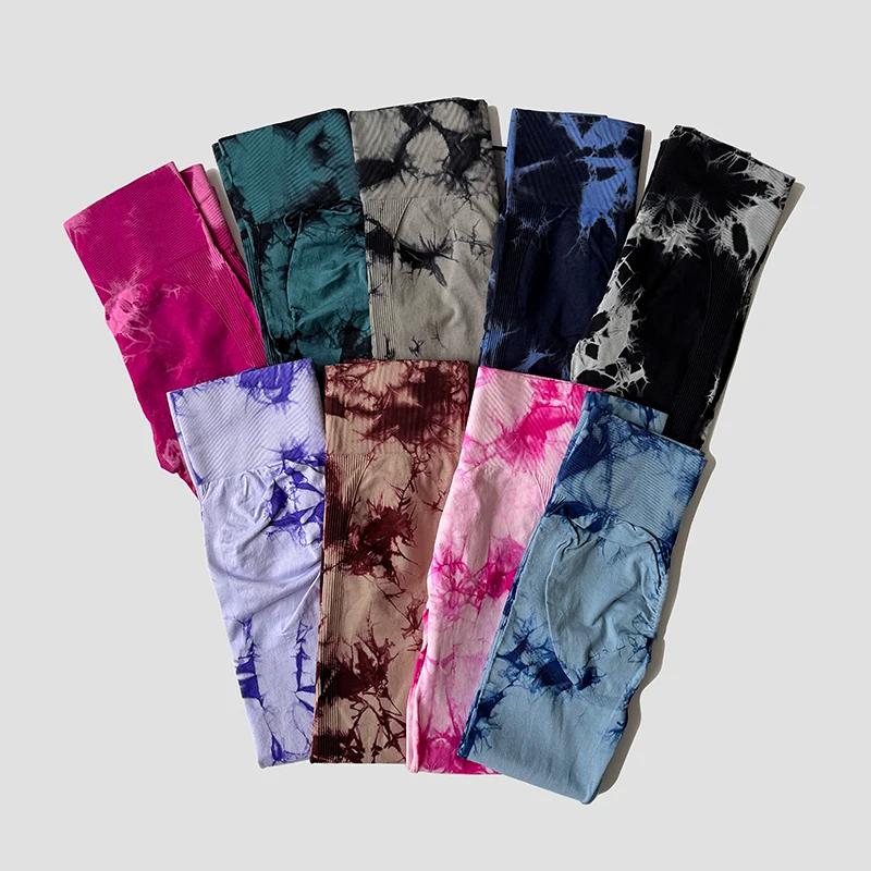Leggings sans couture pour femmes, pantalon de Yoga taille haute, froissé, collants de levage des fe