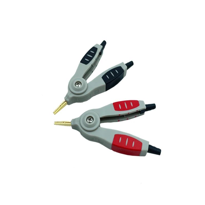 1 paire d'outils de Test Lcr, pince à bec de canard Crocodile Kelvin, placage d'alum, qualité supéri