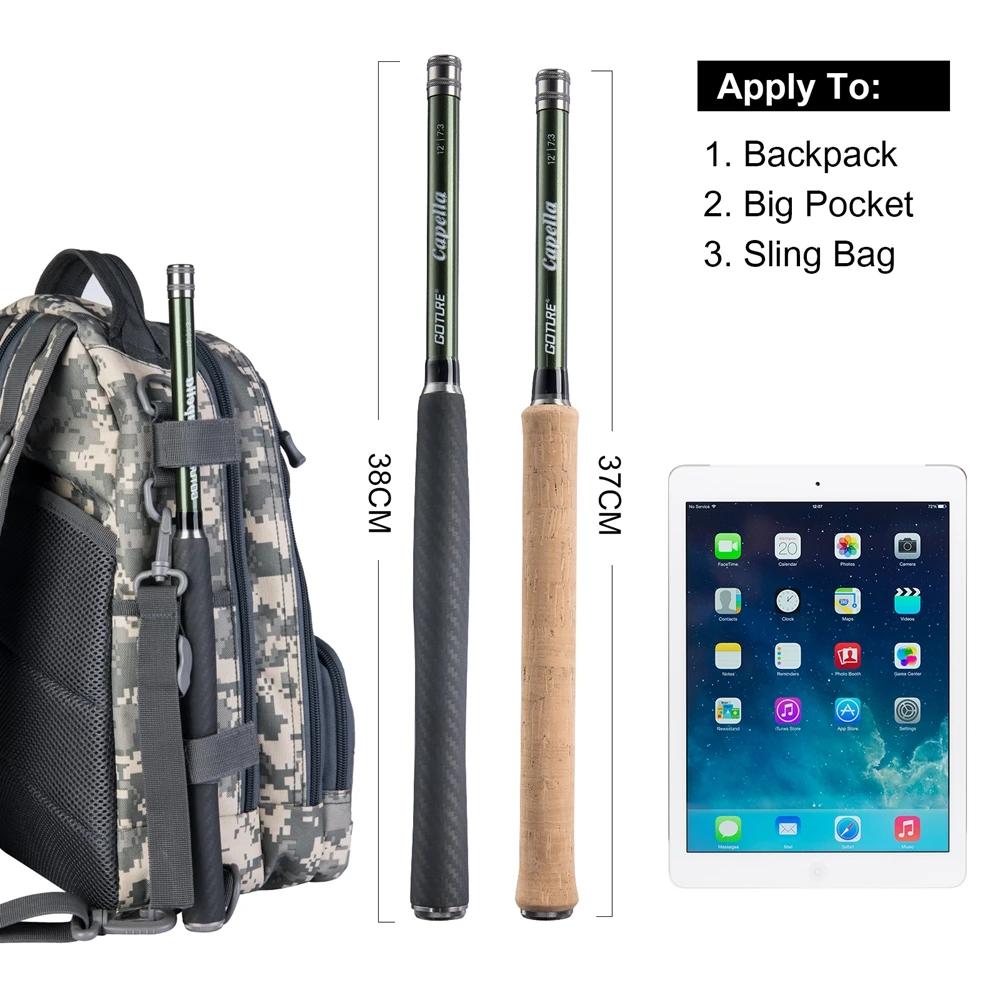 Goture – canne à pêche Tenkara ultralégère de 3.6m, accessoire en Fiber de carbone, avec ligne, leur