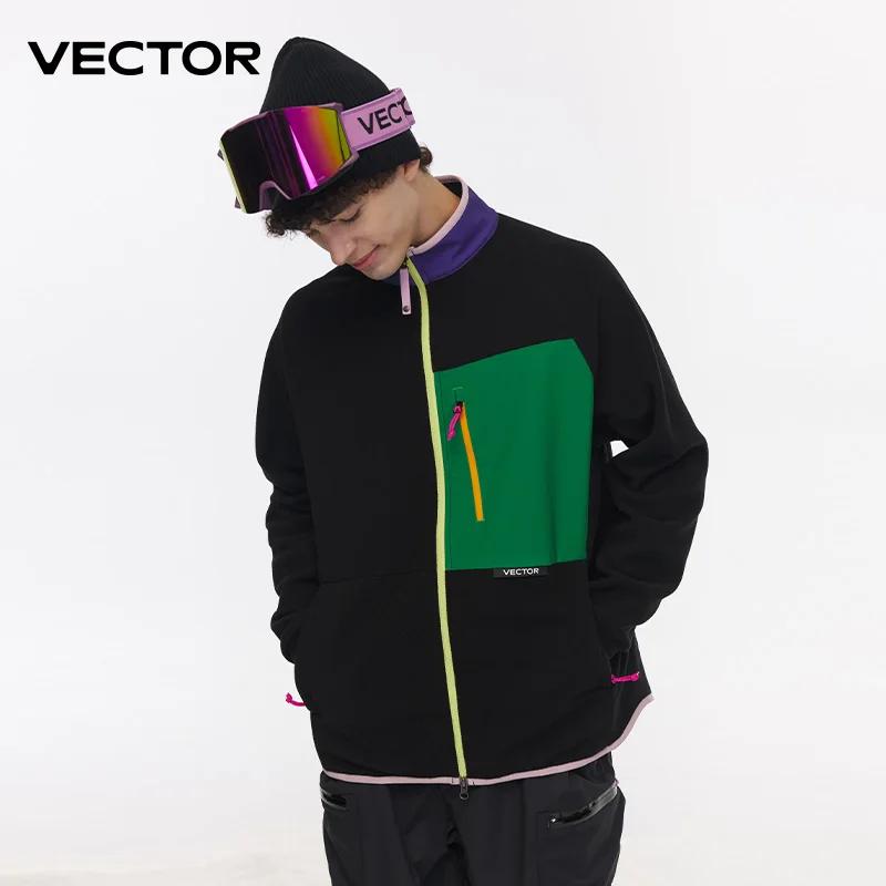 VECTOR veste polaire femme automne hiver manteaux chauds hommes vêtements 2023 contraste manches swe