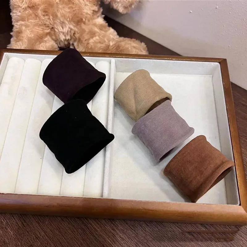 4 ensemble solide élargir épaissir bandeau de cheveux cordes femmes élastique pour queue de cheval c