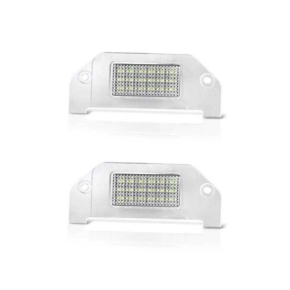 Ensemble d'éclairage de plaque d'immatriculation LED SMD complet, blanc pur, LH + RH pour 05-14, fus
