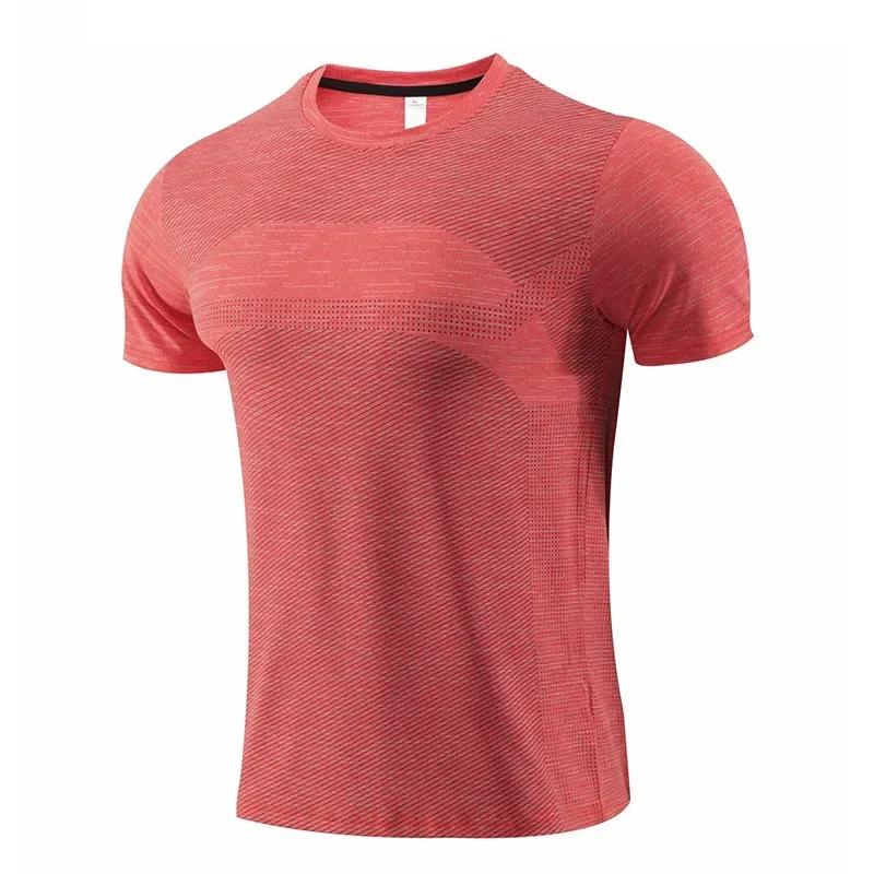 T-shirt Sport Multicolore Homme Manches Courtes - Maillot Gym Fitness Course Respirant Séchage Rapide