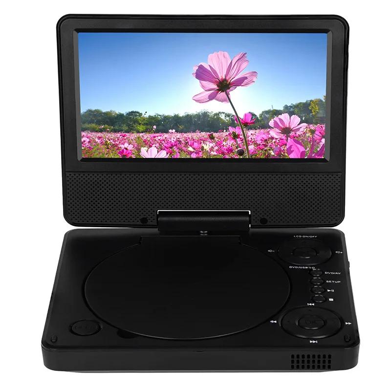 Mini lecteur DVD portable 9,5 pouces avec écran 7 pouces, lecteur DVD CD HD, cadeau éducatif pour ét