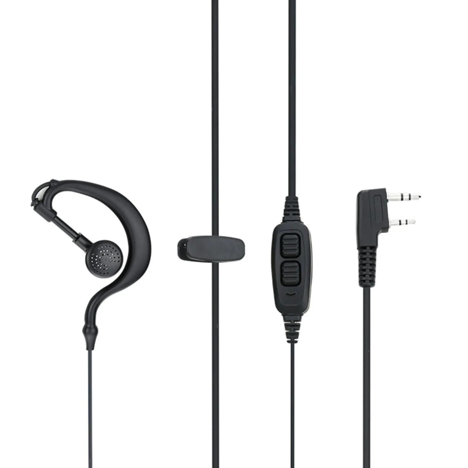 Écouteurs double PTT avec Microphone pour écouteurs transmetteur Baofeng BF-UV5R UV82 UV82L UV-89, c
