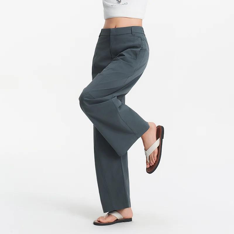 Pantalon Femme Semir Tissé 2026 Coupe Ample Jambe Large Fluide et Confortable Style Urbain Décontrac