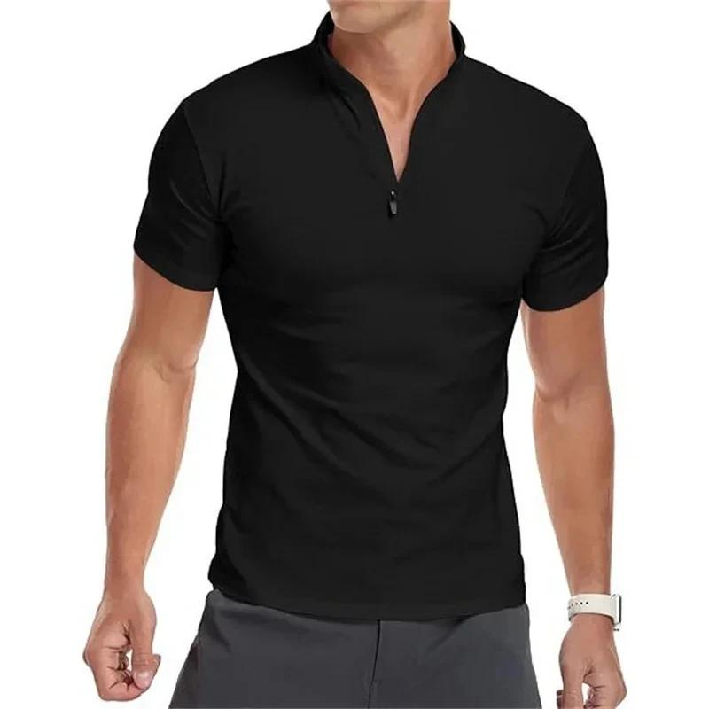 T-Shirt de sport à manches courtes pour hommes, hauts de Fitness, t-shirts de Compression, pull à fe