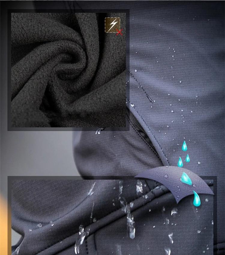 Pantalon tactique en polaire Softshell pour homme, coupe-vent, chaud, imperméable, pour randonnée en