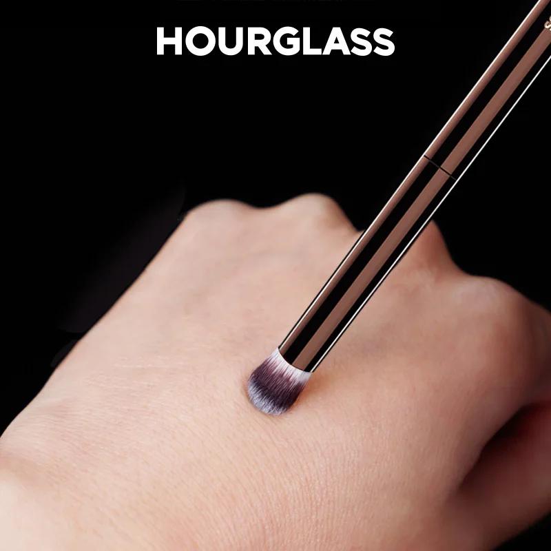 Hourglass-Pinceaux de maquillage, poudre, fond de teint, correcteur, fard à joues, bronzant, ombre à