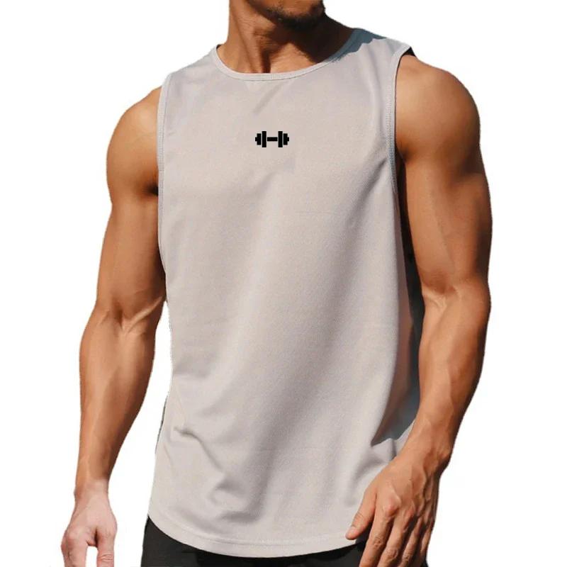 Vêtements de sport à séchage rapide pour hommes, gilet imprimé pour exercices et fitness en salle, 6