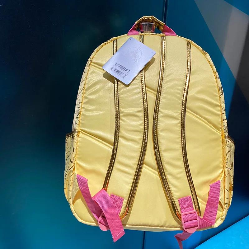 Sac à dos Disney la belle et la bête, sac à main incliné pour filles, cartable pour enfants, sac à d