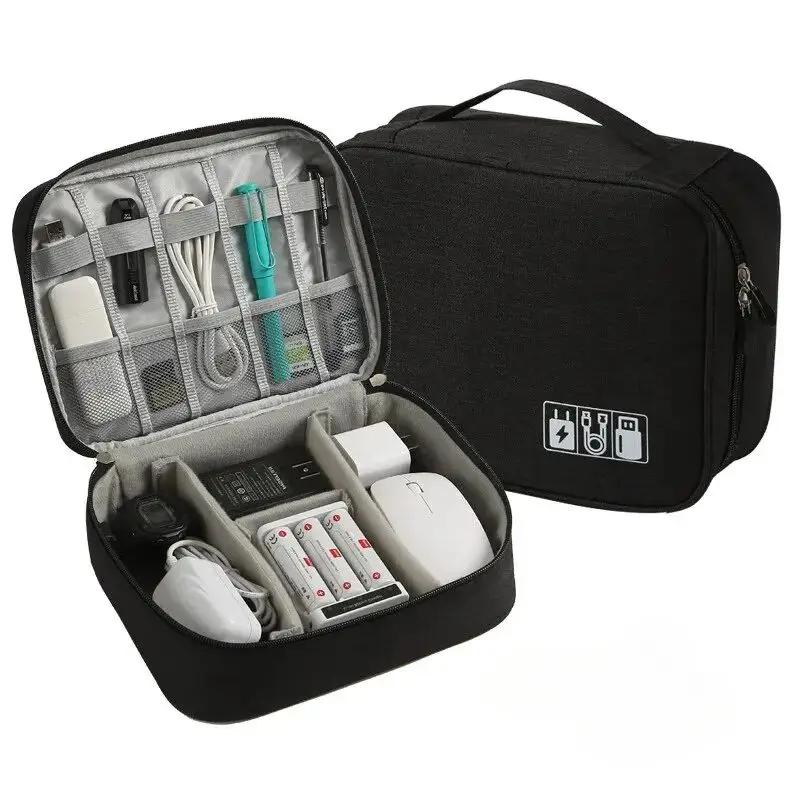 Sac de rangement de câbles, organisateur électronique numérique étanche, sac de rangement de prise d