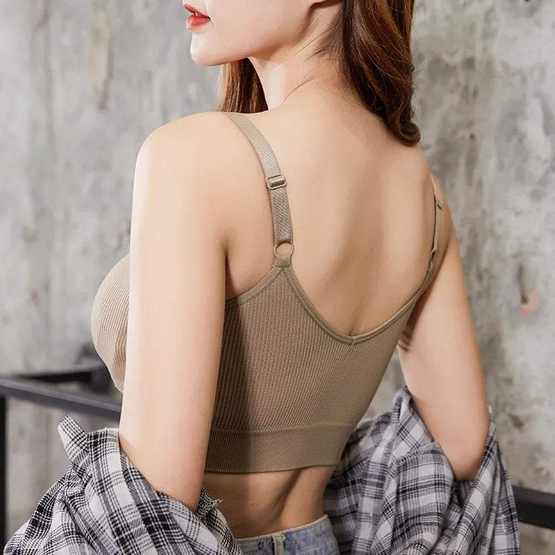 Soutien-gorge tubulaire sans couture pour femme, brassière respirante, soutien-gorge sans fil, bonne