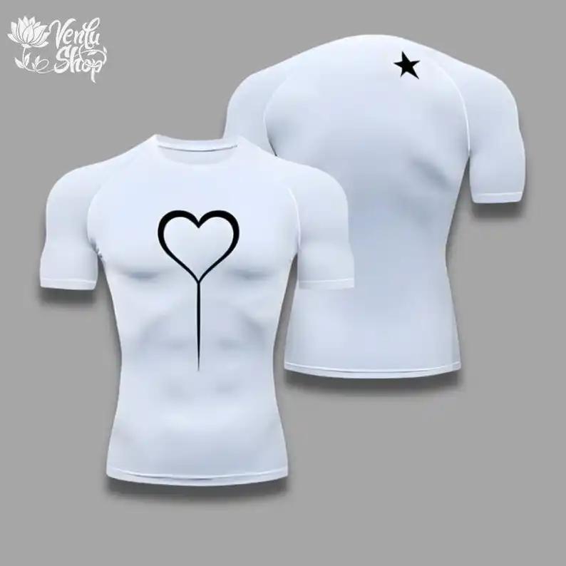 Chemise compression Giorno Giovanna - T-shirt sport manga Jojo's Bizarre Adventure pour salle