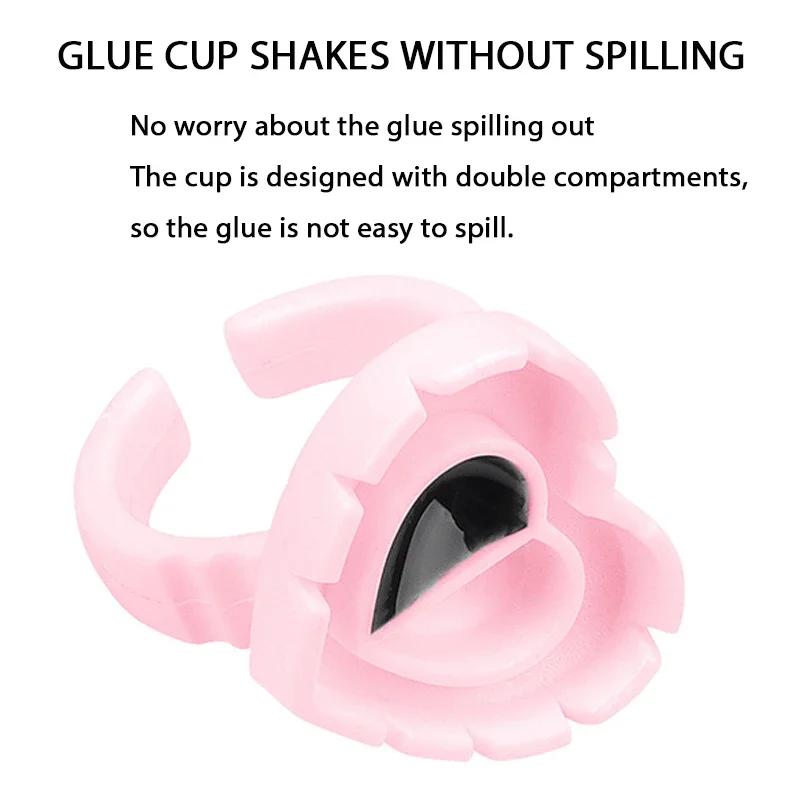 Outil d'extension de cils en acrylique, support de cils greffés, palette colorée avec plaque d'échel