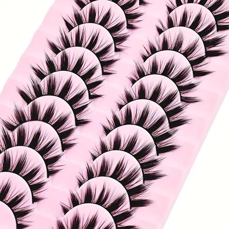 Outils de maquillage épais pour les yeux, 2 boîtes de 20 paires d'extensions de légumineuses et de p
